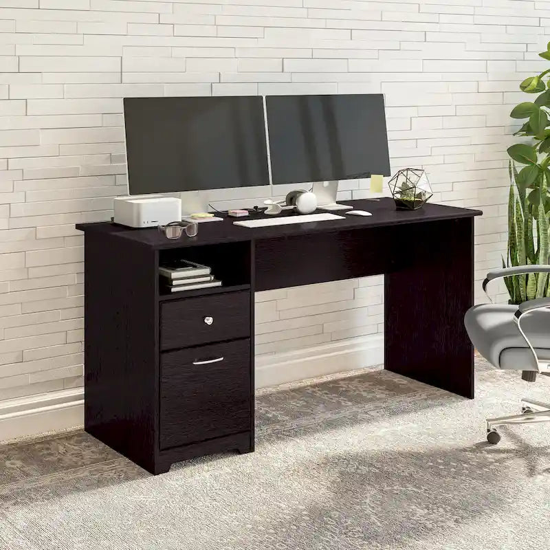 Bush Furniture Cabot 60W Computer Desk with Drawers and Storage