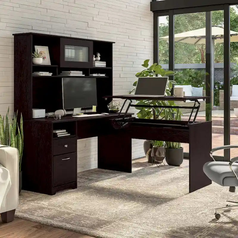 Bush Furniture Cabot 60W Computer Desk with Drawers and Storage