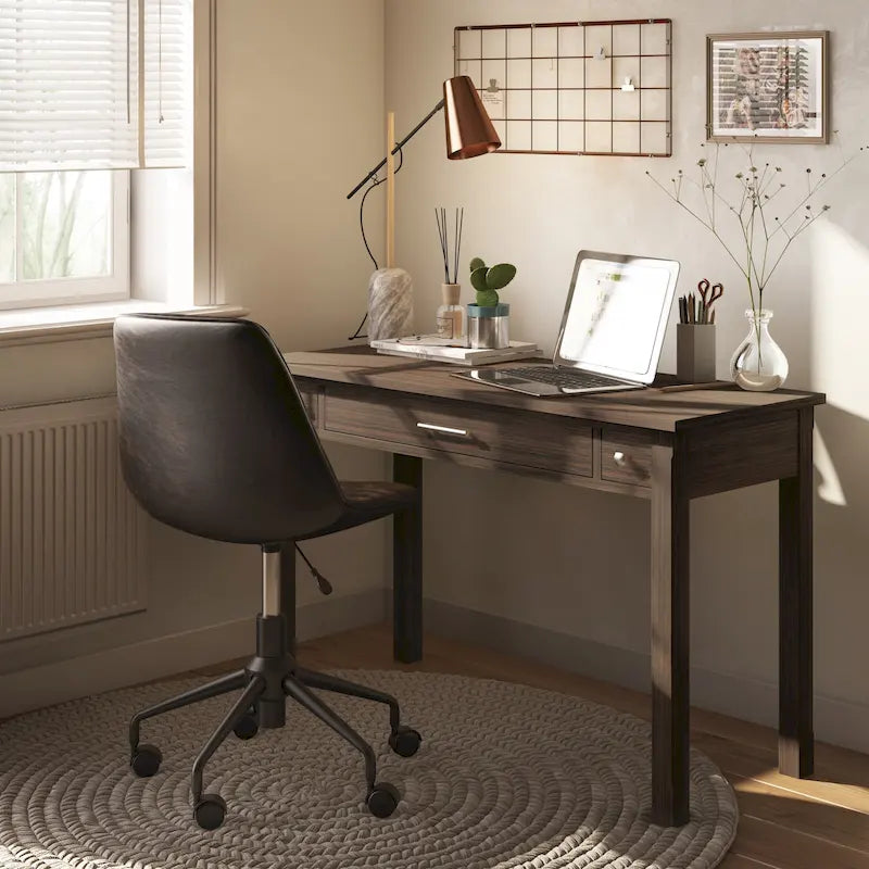WYNDENHALL Franklin SOLID WOOD Contemporary Writing Office Desk