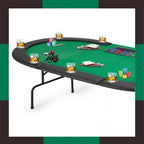 AVAWING 9 Players Game Poker Table Casino Leisure
