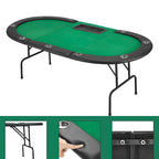 AVAWING 9 Players Game Poker Table Casino Leisure