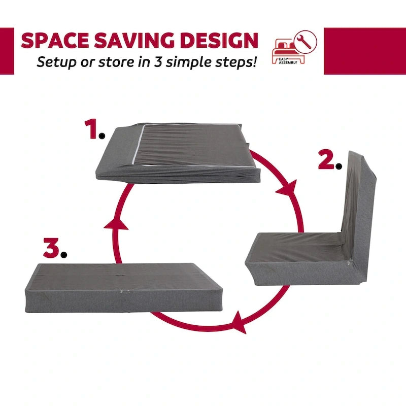 InstaBox No Assembly 9 in. Metal Boxspring Folding Mattress Foundation