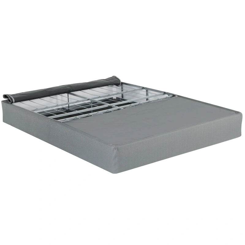 InstaBox No Assembly 9 in. Metal Boxspring Folding Mattress Foundation