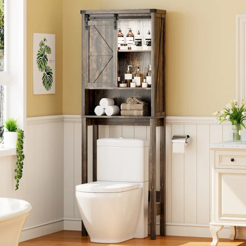 Freestanding Over The Toilet Storage - N/A