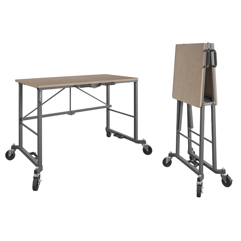 COSCO Smartfold Portable Folding Work desk with MDF work top
