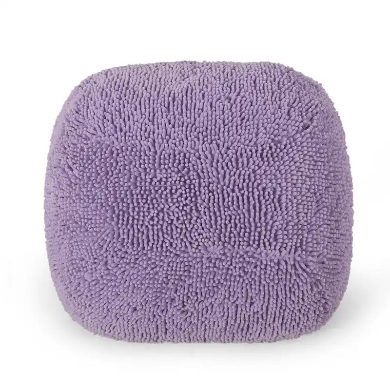 Moloney Modern Microfiber Chenille Pouf by Christopher Knight Home