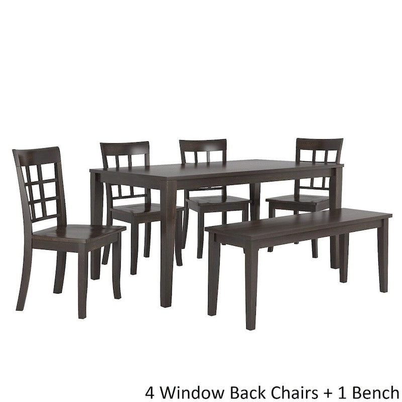 Wilmington II 60-Inch Rectangular Antique Black Dining Set by iNSPIRE Q Classic