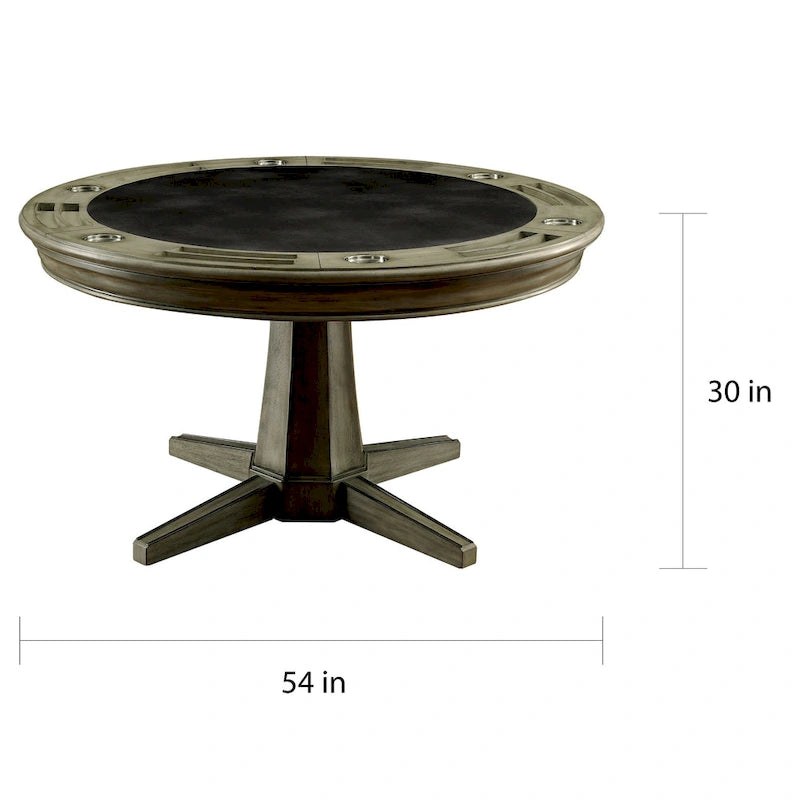 Nami Traditional Grey Solid Wood Game Table by Furniture of America