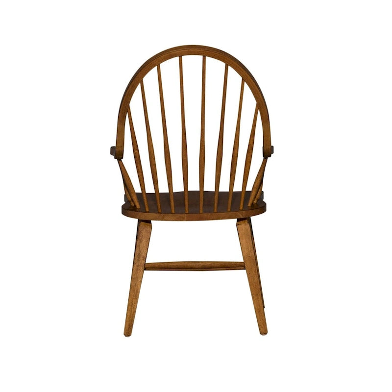 The Gray Barn Hearthstone Ridge Tobacco Windsor Back Arm Chair