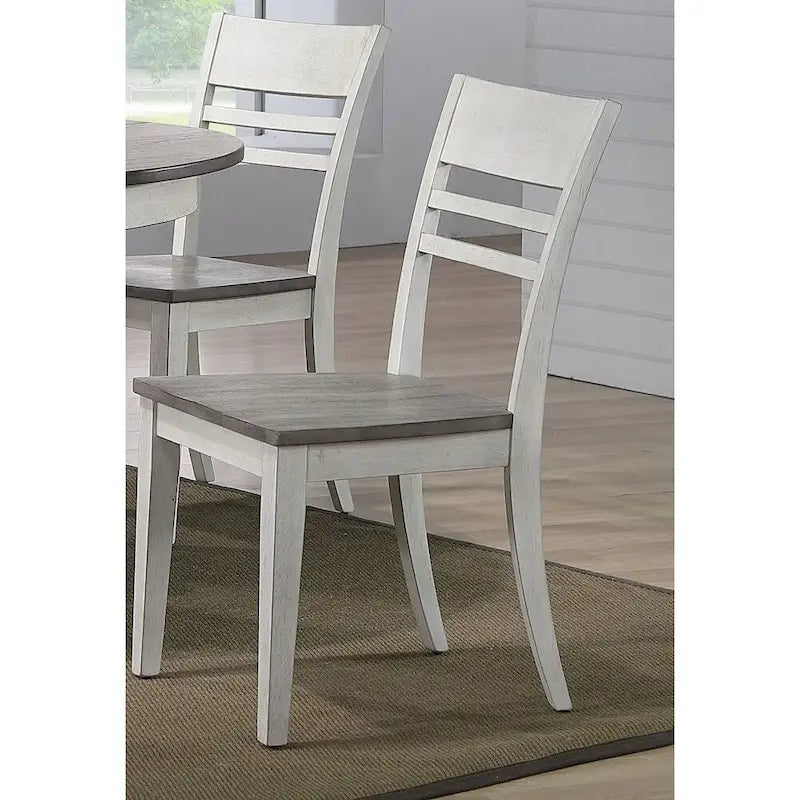 The Gray Barn Avalon 5-piece Transitional Dining Set in Ash and Stormy White