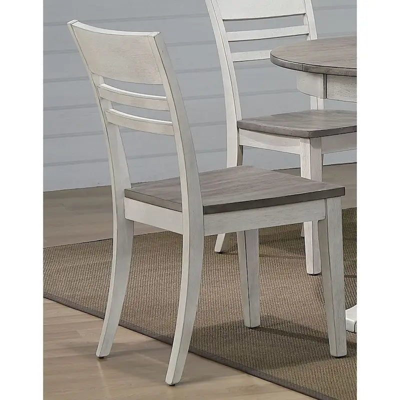The Gray Barn Avalon 5-piece Transitional Dining Set in Ash and Stormy White