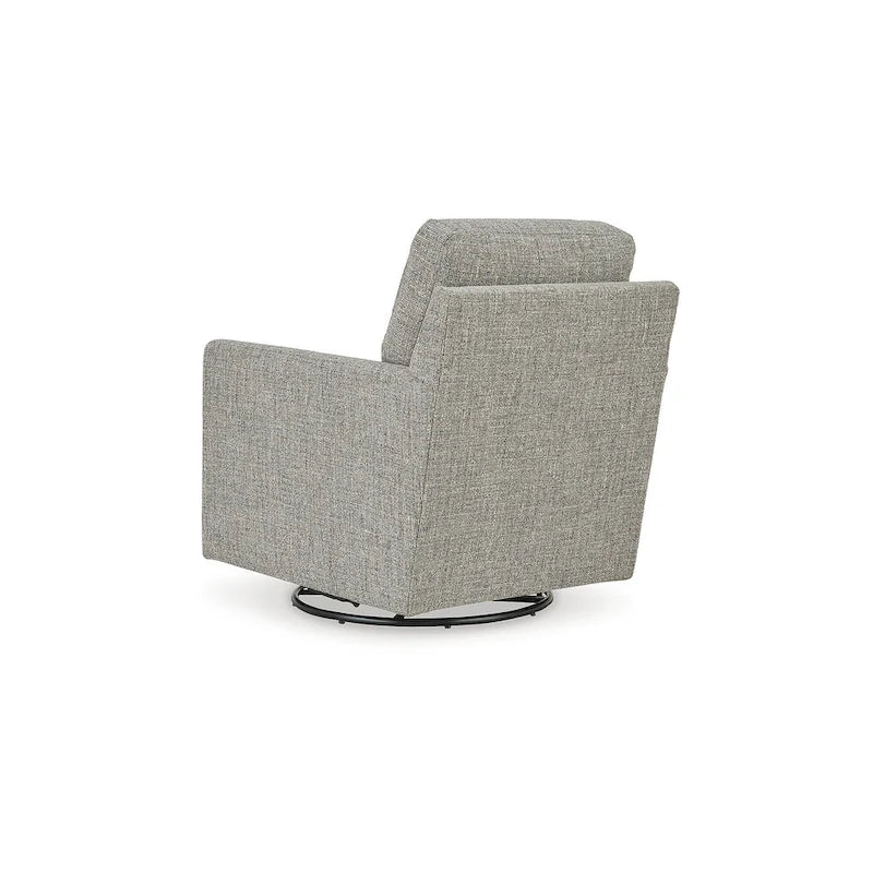 Signature Design by Ashley Bralynn Gray Swivel Glider Accent Chair - 30W x 37D x 37H