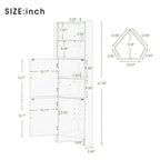 Merax Freestanding Tall Bathroom Corner Cabinet with Adjustable Shelves