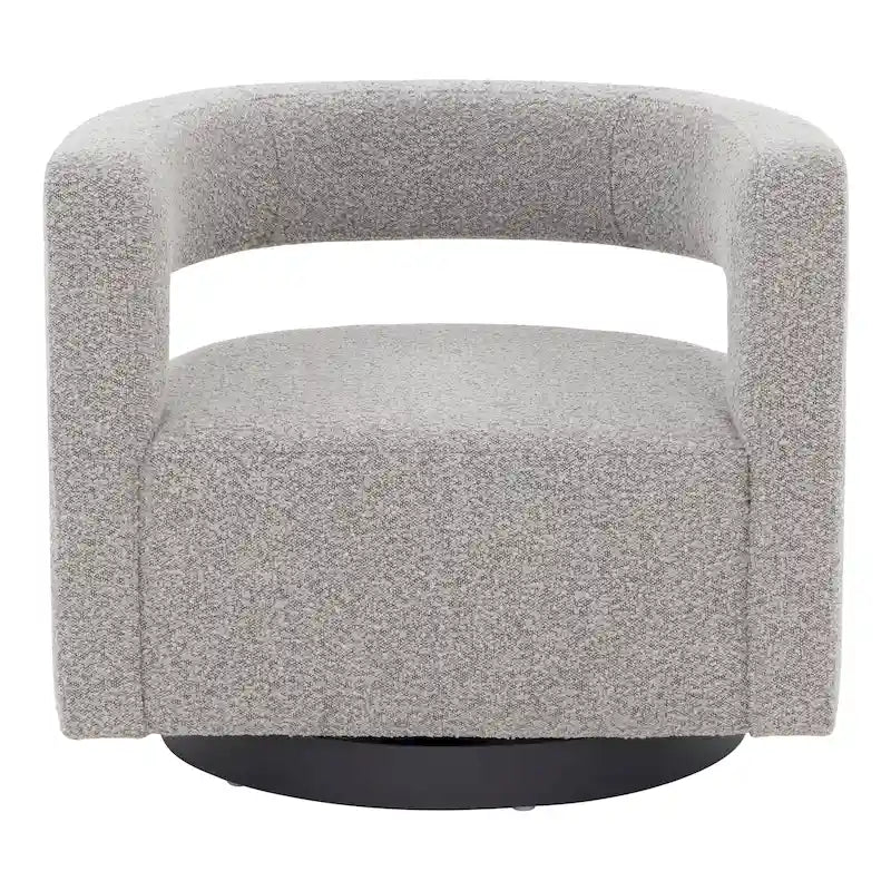 SAFAVIEH Couture Cela Swivel Chair (Fully Assembled) - 31.1 W x 28.4 L x 26.8 H - 31Wx28Dx27H