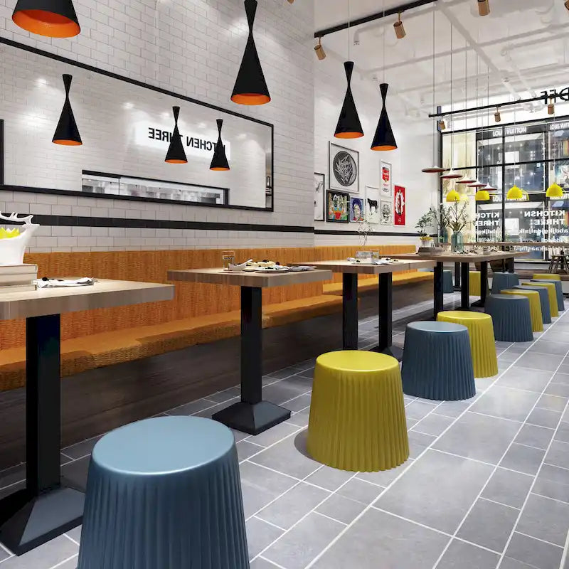 Stackable Modern Dining Restaurant Stacking Chairs End Table Cupcake for Living Break Room Vanity Bedroom No Back Office