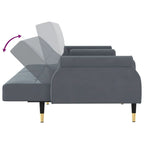 vidaXL Sofa Bed Loveseat Convertible Sofa Bed with Cushions for Studio Velvet - 85 x 35 x 27.6