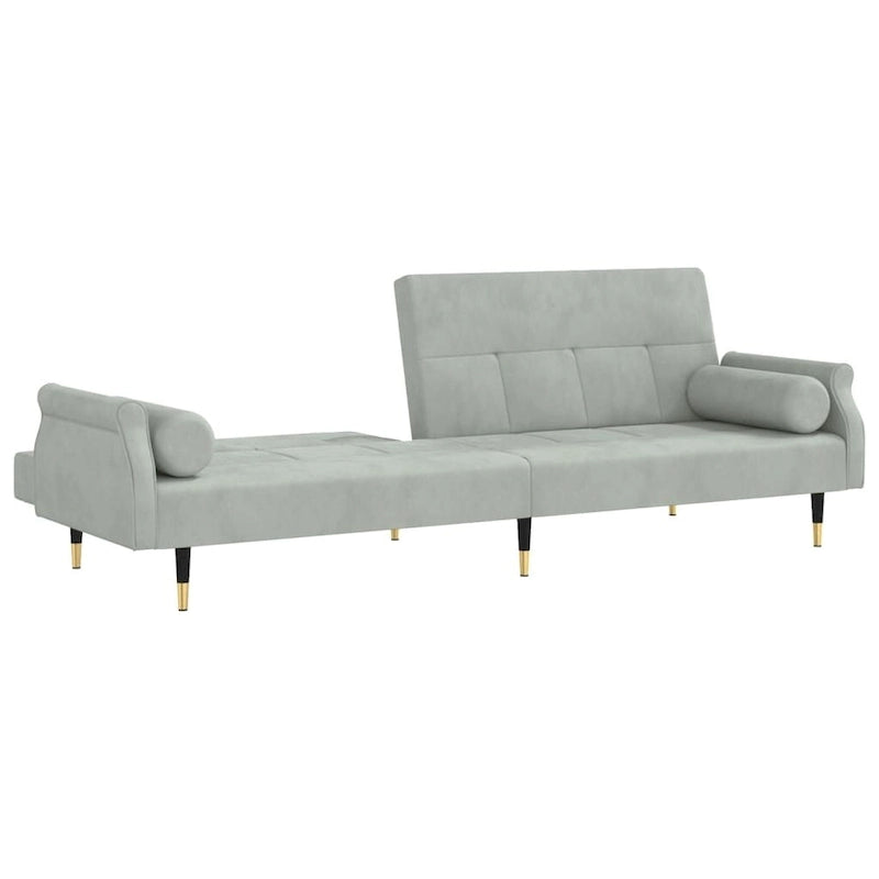 vidaXL Sofa Bed Loveseat Convertible Sofa Bed with Cushions for Studio Velvet - 85 x 35 x 27.6