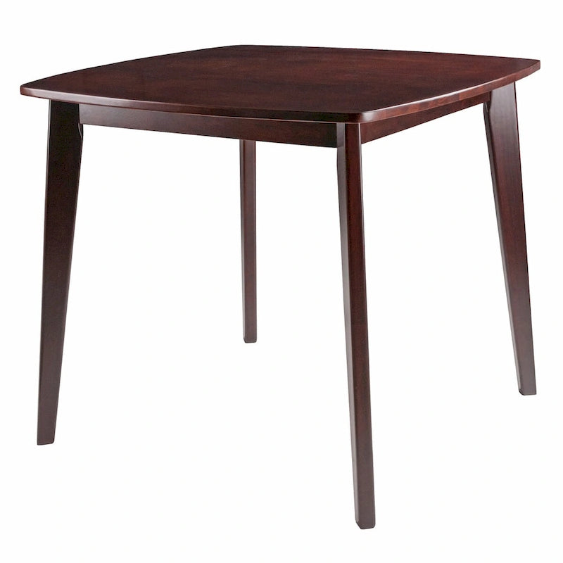 Pauline Dining Table, Walnut - 34.02 x 34.02 x 29.33 inches