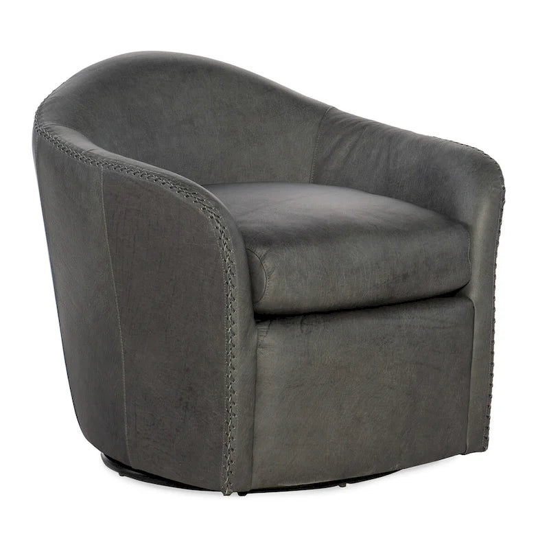 Hooker Furniture CC533-SWIVEL-CLUBE-CHAIR Roper 29 Wide Club Chair - Blue Steel