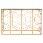 SAFAVIEH Couture Corrine Gold Leaf Console Table - 47 W x 15.5 L x 30 H - 47Wx16Dx30H