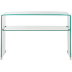 SAFAVIEH Hawa Clear Console Table - 43.3 x 13.8 x 29.5 - 43Wx14Dx30H