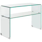 SAFAVIEH Hawa Clear Console Table - 43.3 x 13.8 x 29.5 - 43Wx14Dx30H