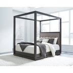 Carbon Loft Barron King-size Canopy Bed