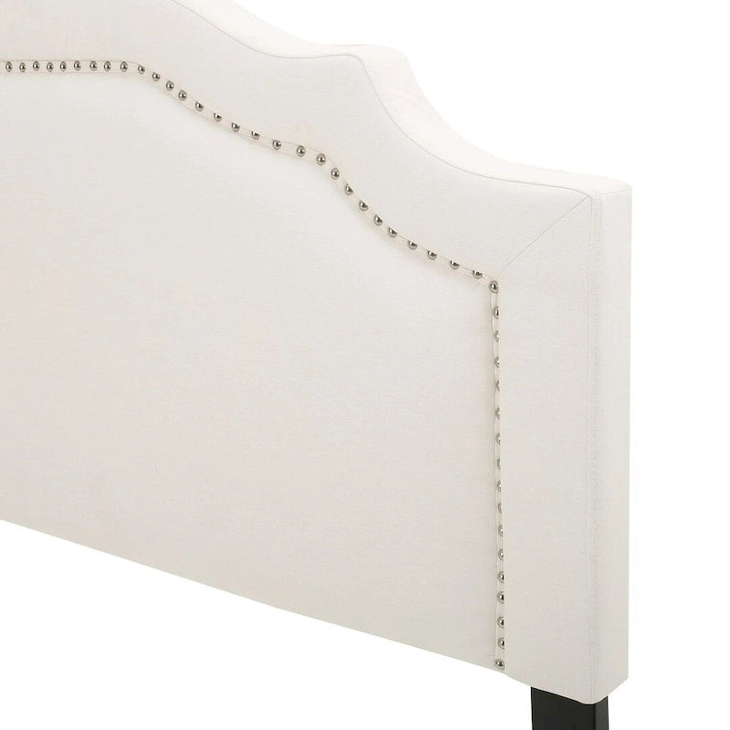 62 Queen Headboard with Nailhead Trim by Christopher Knight Home