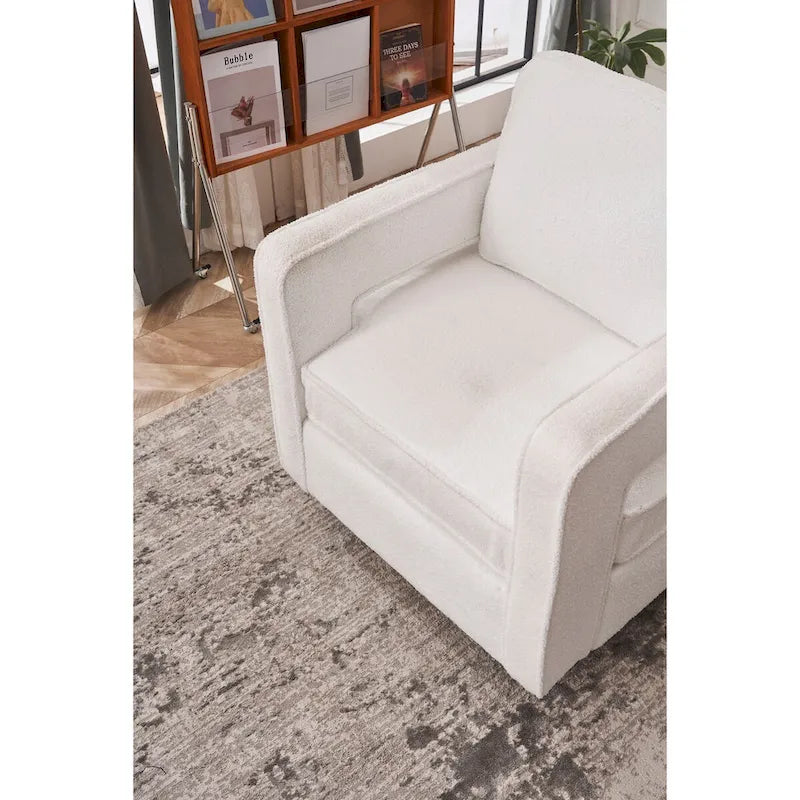 360 Degree Swivel Club Modern Accent Single Sofa Chair