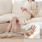 84*57 Modern Modular Sofa, 4 Seat Chenille Sectional Couch Set with 2 Pillows Included, Freely Combinable Indoor Funiture