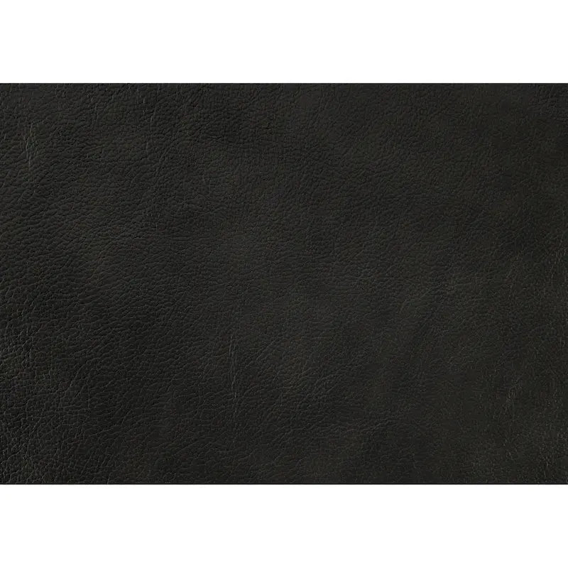 Richie 60 Inch Loveseat, Gray Top Grain and Faux Leather, Solid Wood