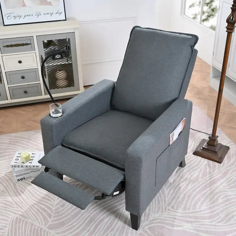 Recliner Chairs for Adults,Adjustable Recliner Sofa with Mobile Phone Holder & Cup Holder