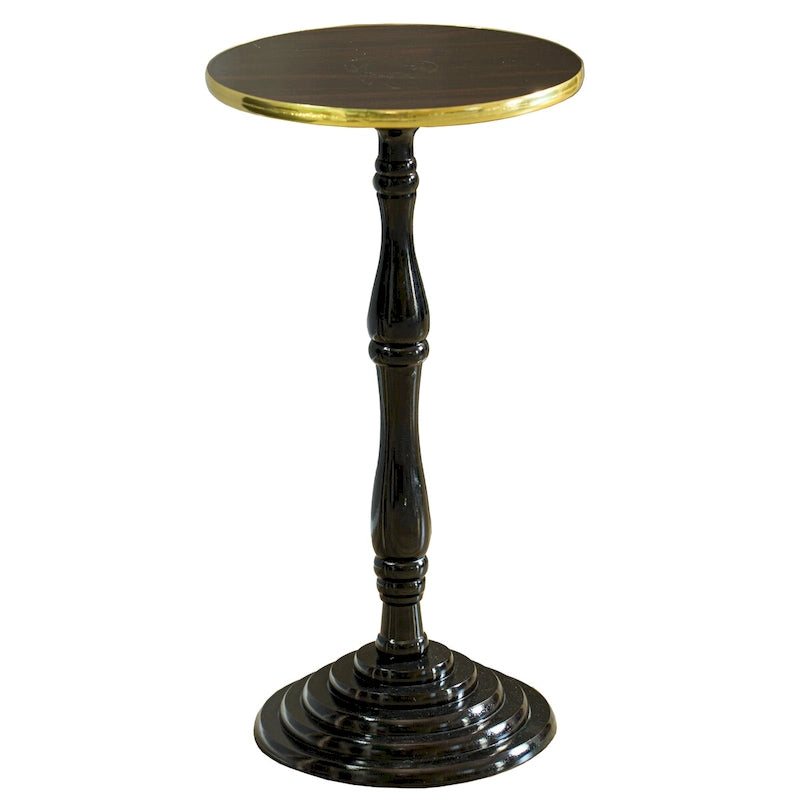 Round Wooden Side Table, Living Room Accent Pedestal End Table - Modern Furniture, Decorative Stand, Small Space Solution