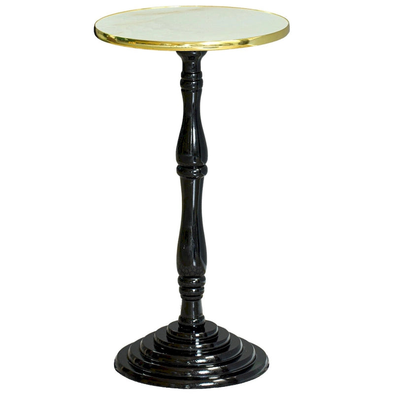 Round Wooden Side Table, Living Room Accent Pedestal End Table - Modern Furniture, Decorative Stand, Small Space Solution