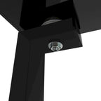 Set of 2, Glass two layer tea table, small round table, bedroom corner table, living room side table,Black