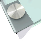 Set of 2, Glass two layer tea table, small round table, bedroom corner table, living room side table,Black