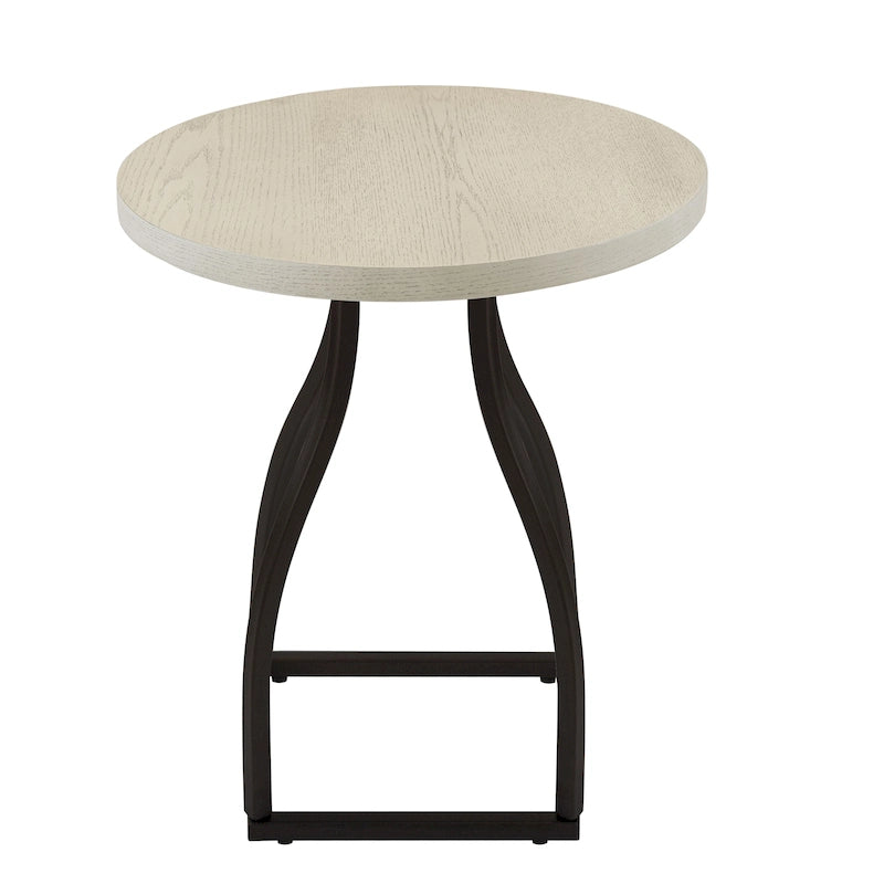 HomePop Lindsay Metal Base Accent Table