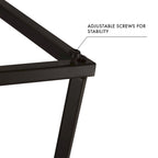 HomePop Lindsay Metal Base Accent Table