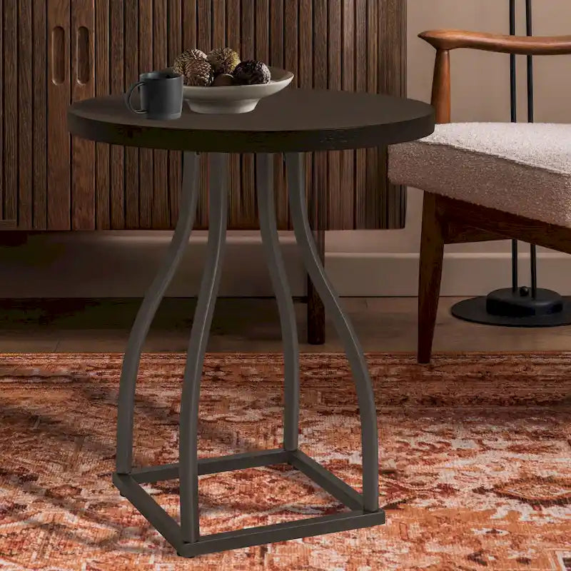 HomePop Lindsay Metal Base Accent Table