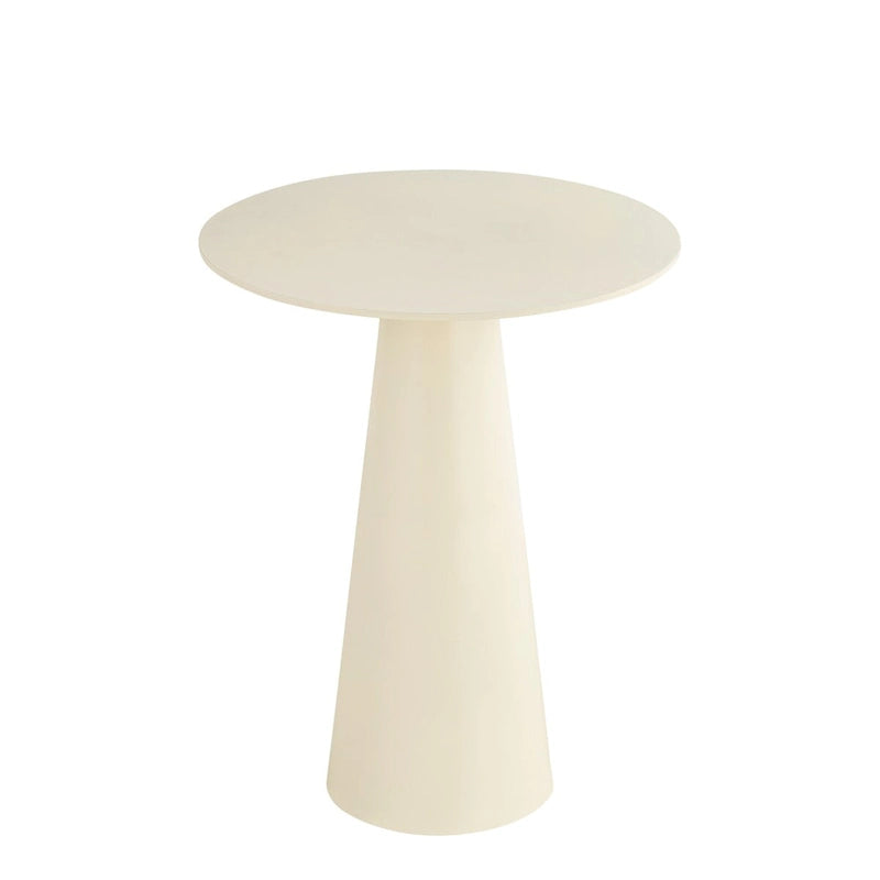 SAFID White Finished Side Table