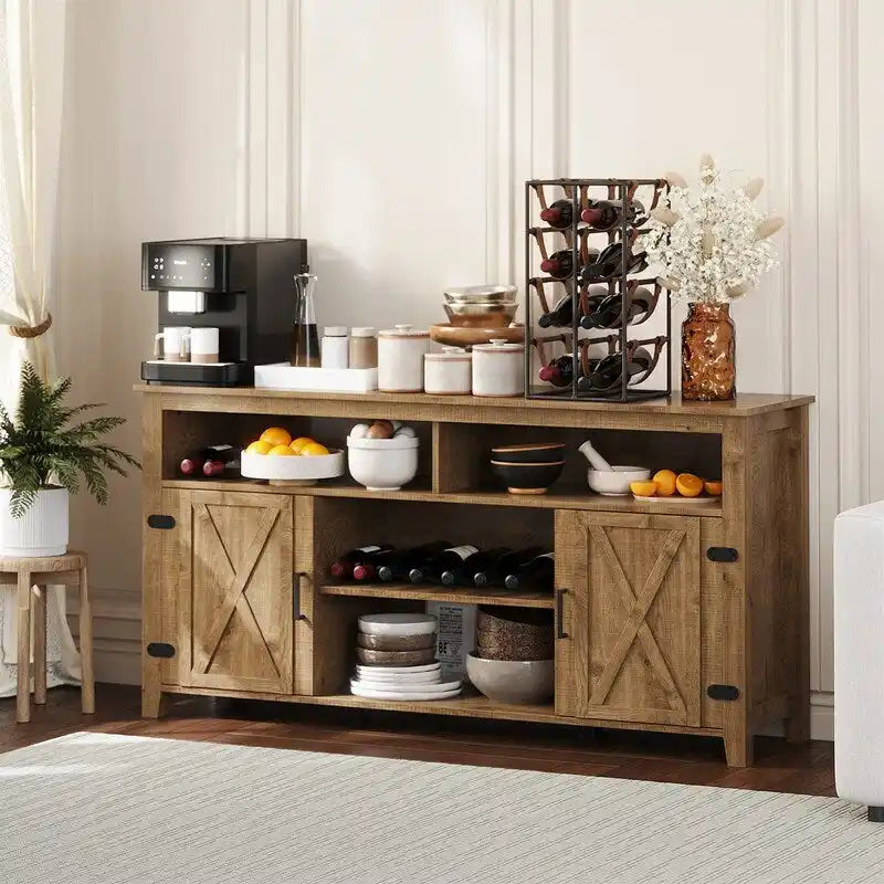 Coffee Bar Cabinet - 15.7D x 59.5W x 30H