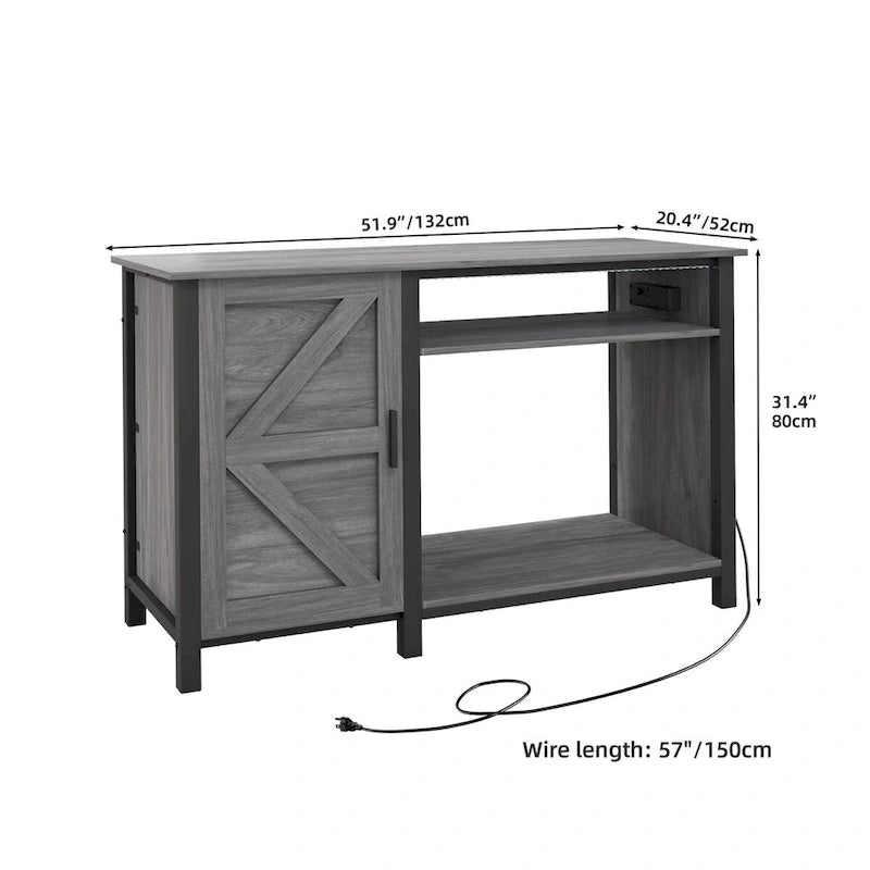 52 Wide Aquarium Stand for 55-75 Gallon Fish Tanks with RGB Light Strip
