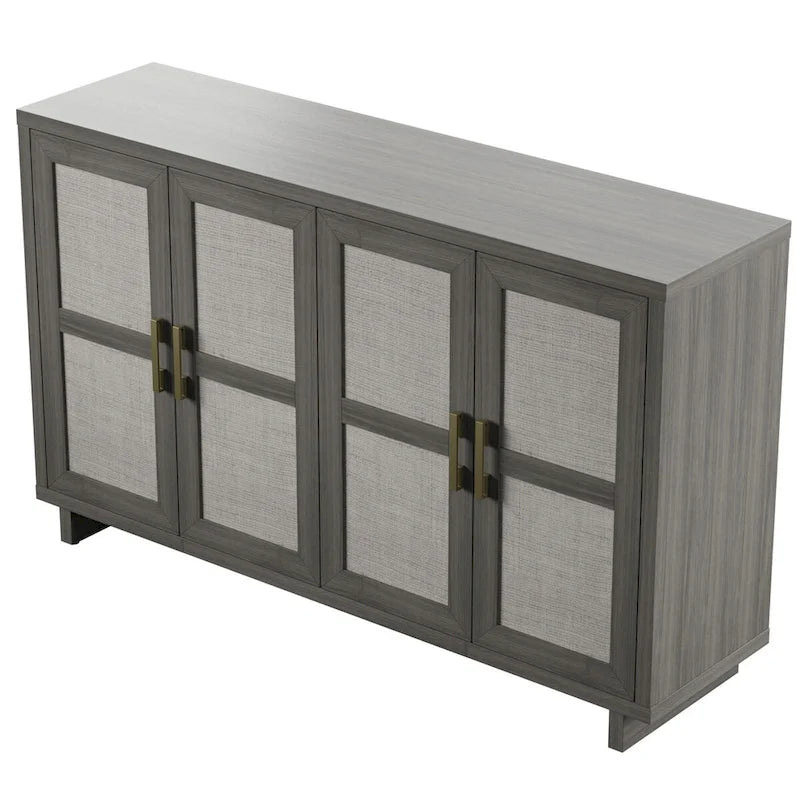 Coastal Sideboard with Linen Inspired Accents