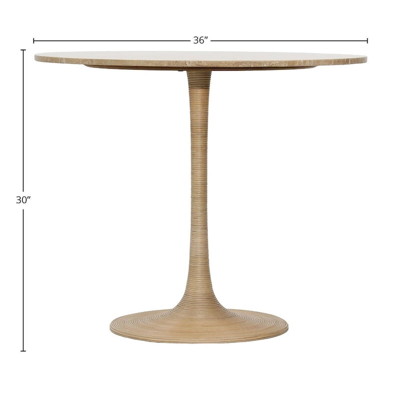 Maple Stone Bistro Table, Natural