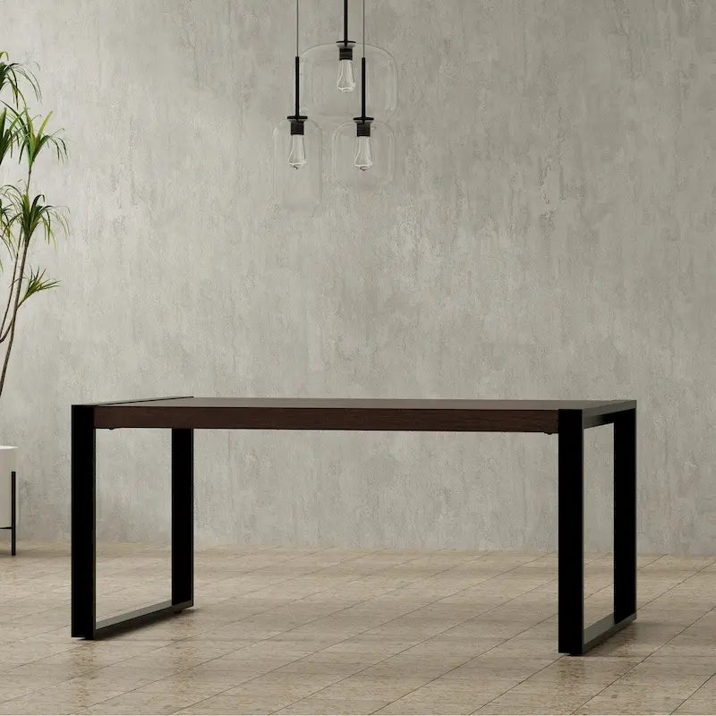 WyndenHall Phobe 66 inch x 40 inch Rectangle Modern Industrial Dining Table - 66 inches wide
