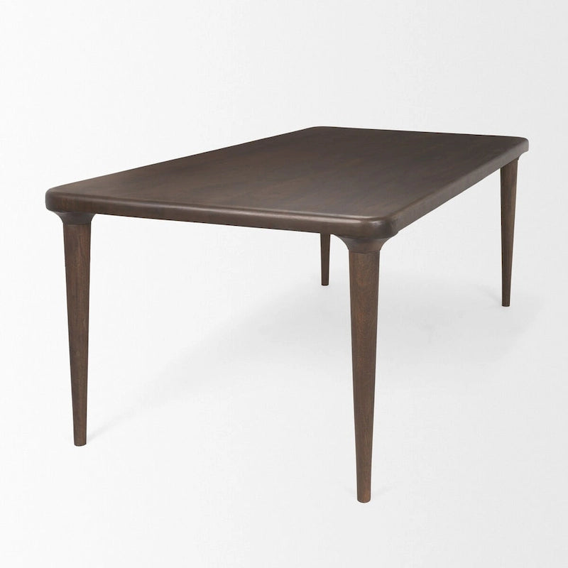 Suvan Medium Dark Brown Rectangular Solid Wood Table