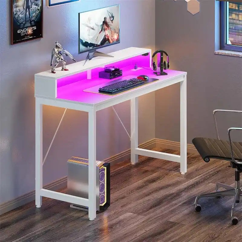 Computer Desk 39 inch with LED Lights