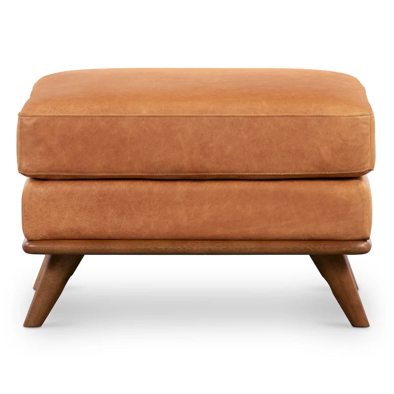 Poly & Bark Nolita Ottoman - Full Grain Genuine Italian Leather
