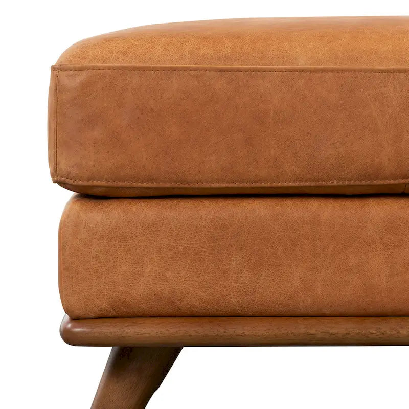 Poly & Bark Nolita Ottoman - Full Grain Genuine Italian Leather