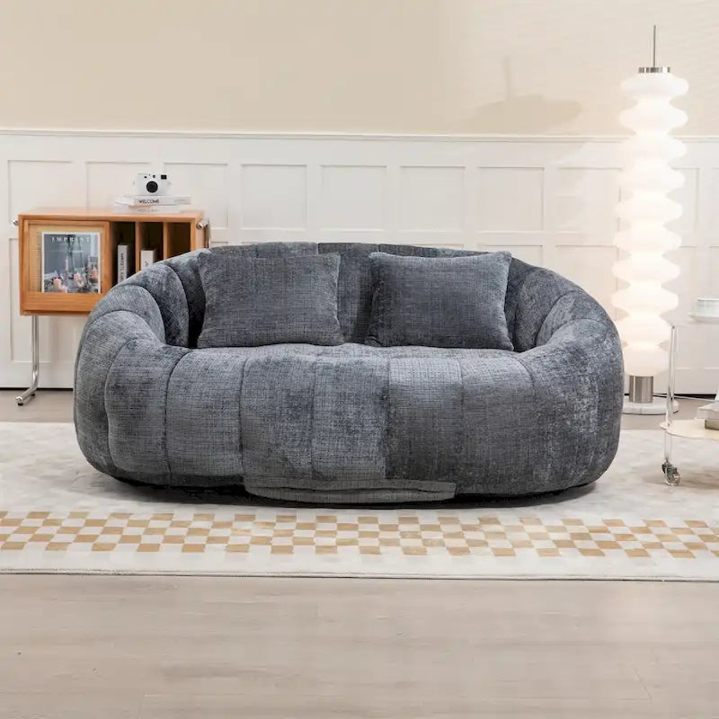 Chenille Bean Bag Chair Lazy Sofa